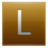 Letter L gold Icon